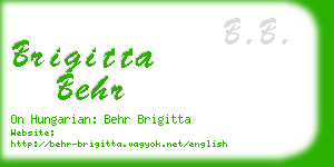 brigitta behr business card